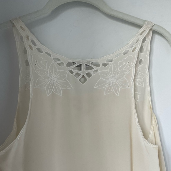 Joie White Silk Cutout Top Size Small - Picture 5 of 5